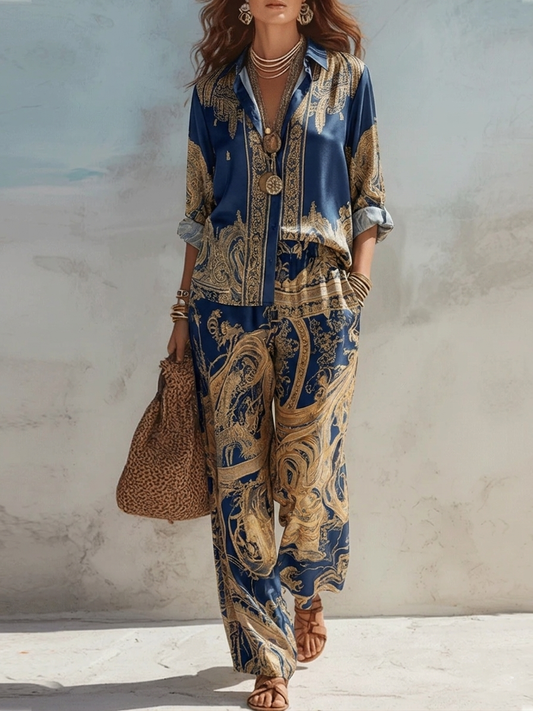 Julia | Conjunto Con Estampado Barroco