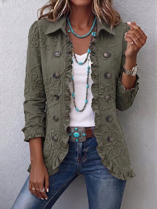 Zuzana | Chaqueta Bordada con Volantes