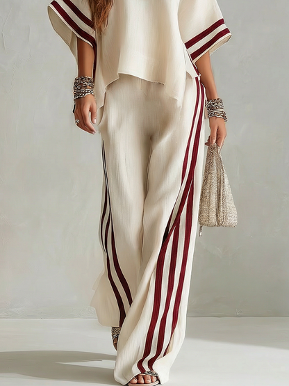 Martina | Conjunto Elegante a Rayas