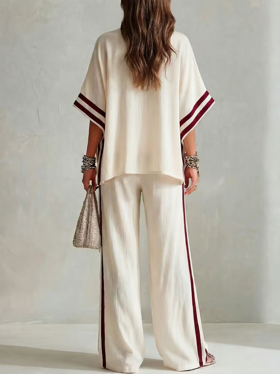 Martina | Conjunto Elegante a Rayas