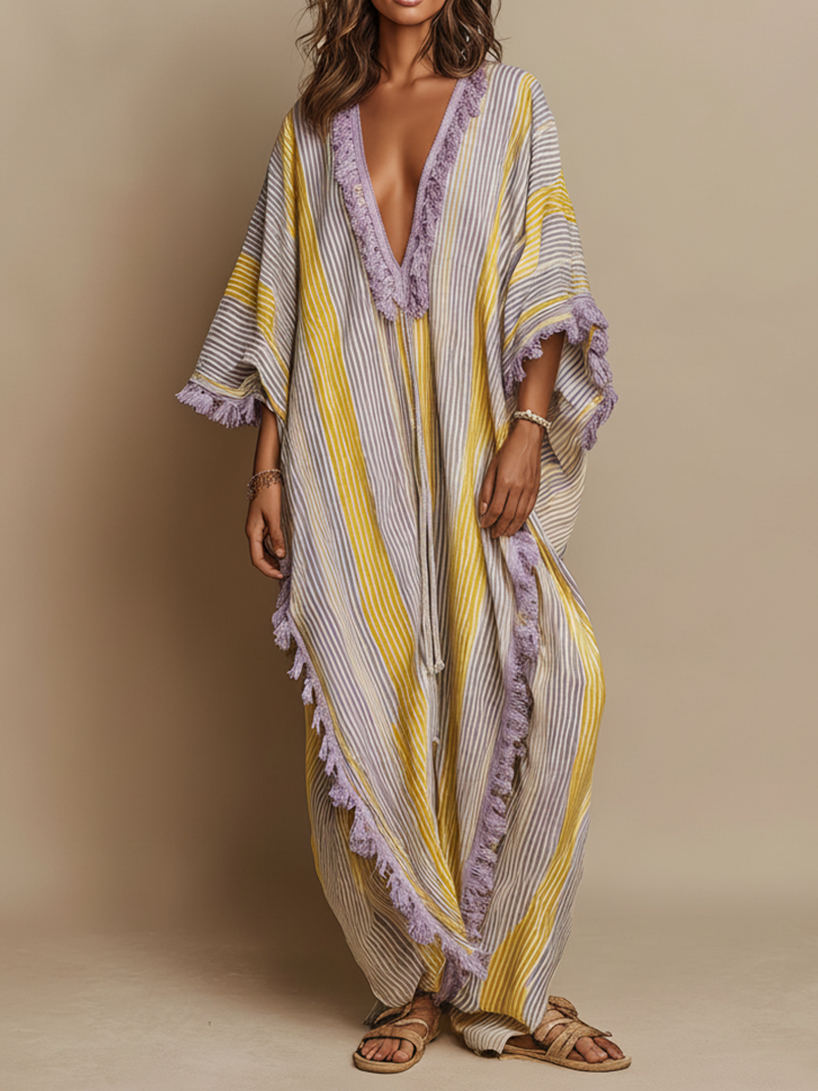 Lumi | Vestido Maxi a Rayas