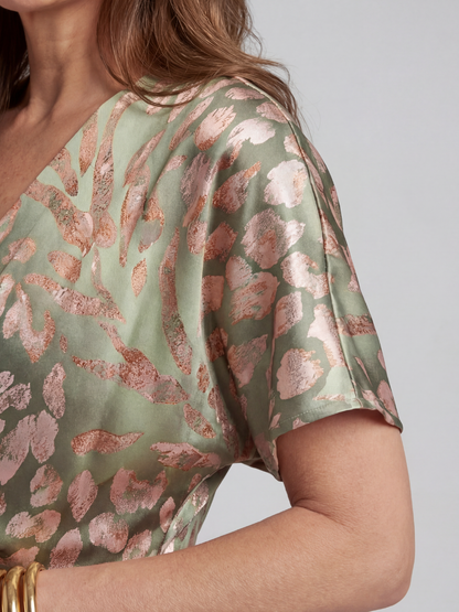 Valeria Sage | Vestido Midi Estampado