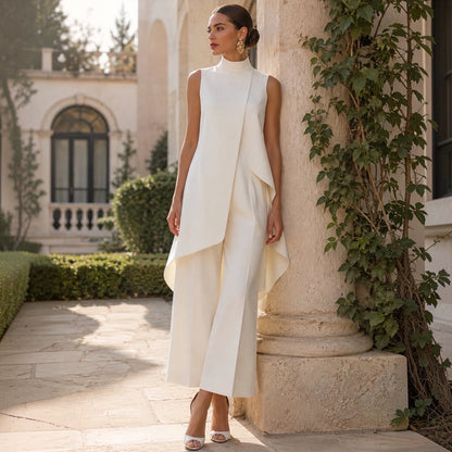 Vera | Conjunto Elegante con Vuelos Asimétricos