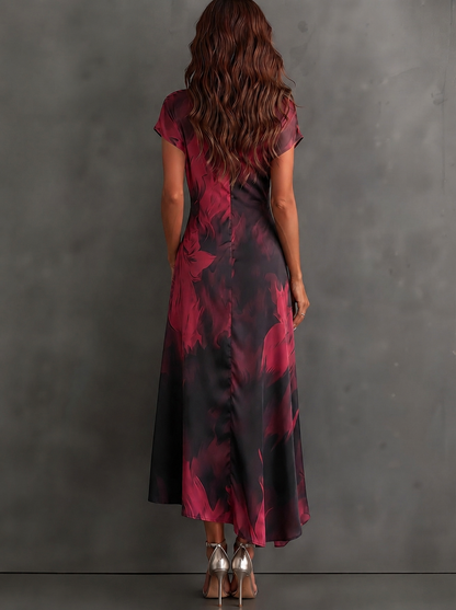 Emma | Vestido con estampado bicolor