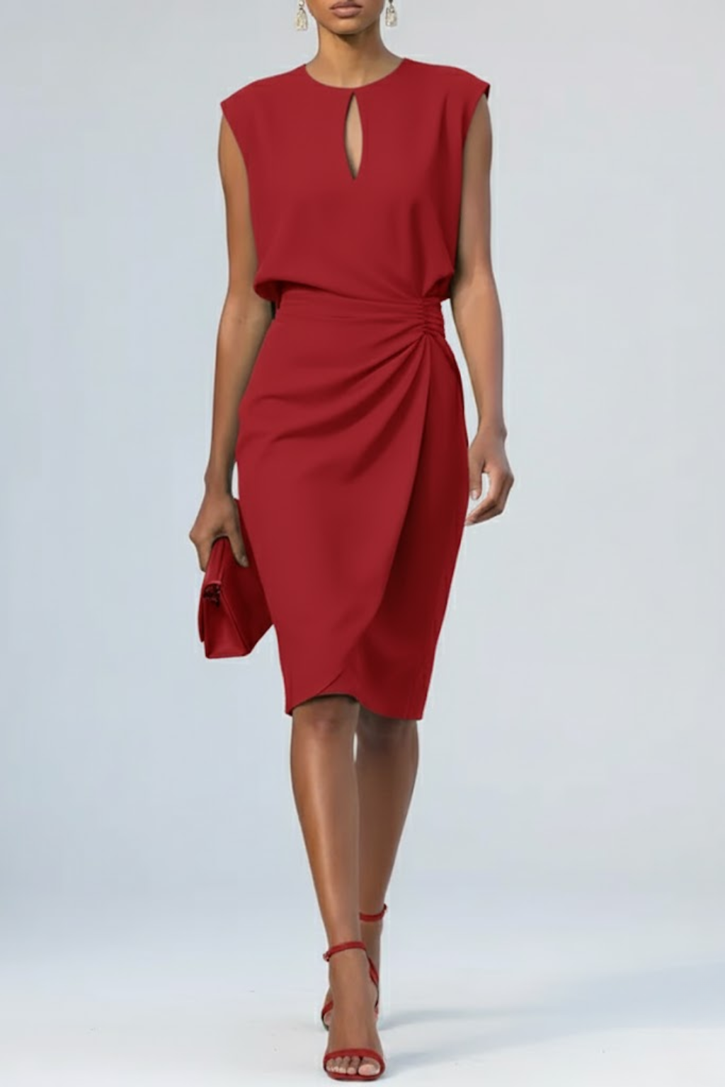 Sabina | Vestido Elegante Midi Drapeado