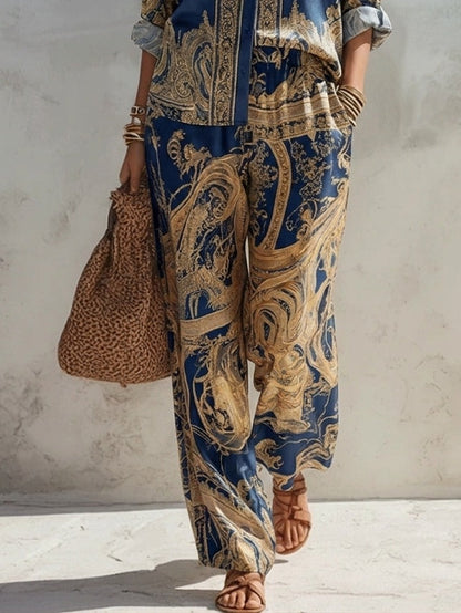 Julia | Conjunto Con Estampado Barroco