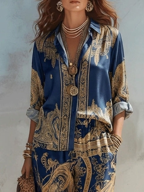 Julia | Conjunto Con Estampado Barroco
