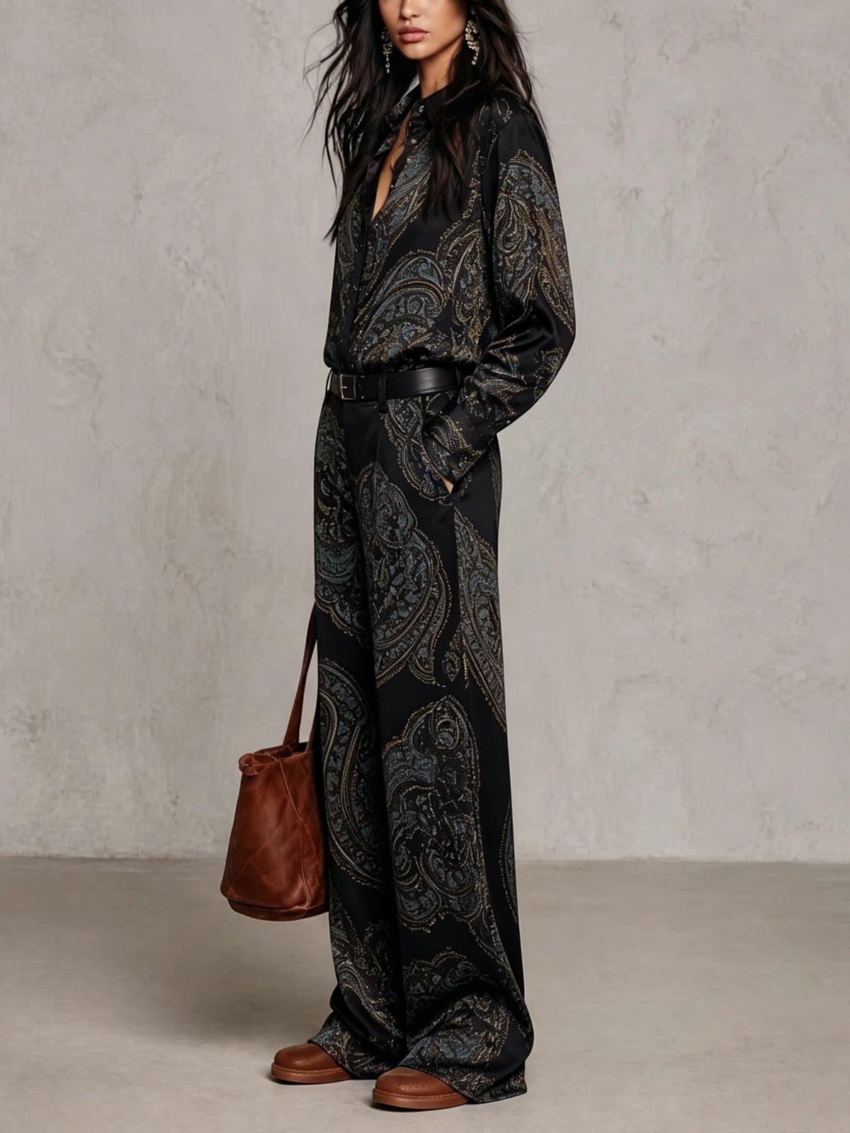 Zara | Conjunto con Estampado Paisley