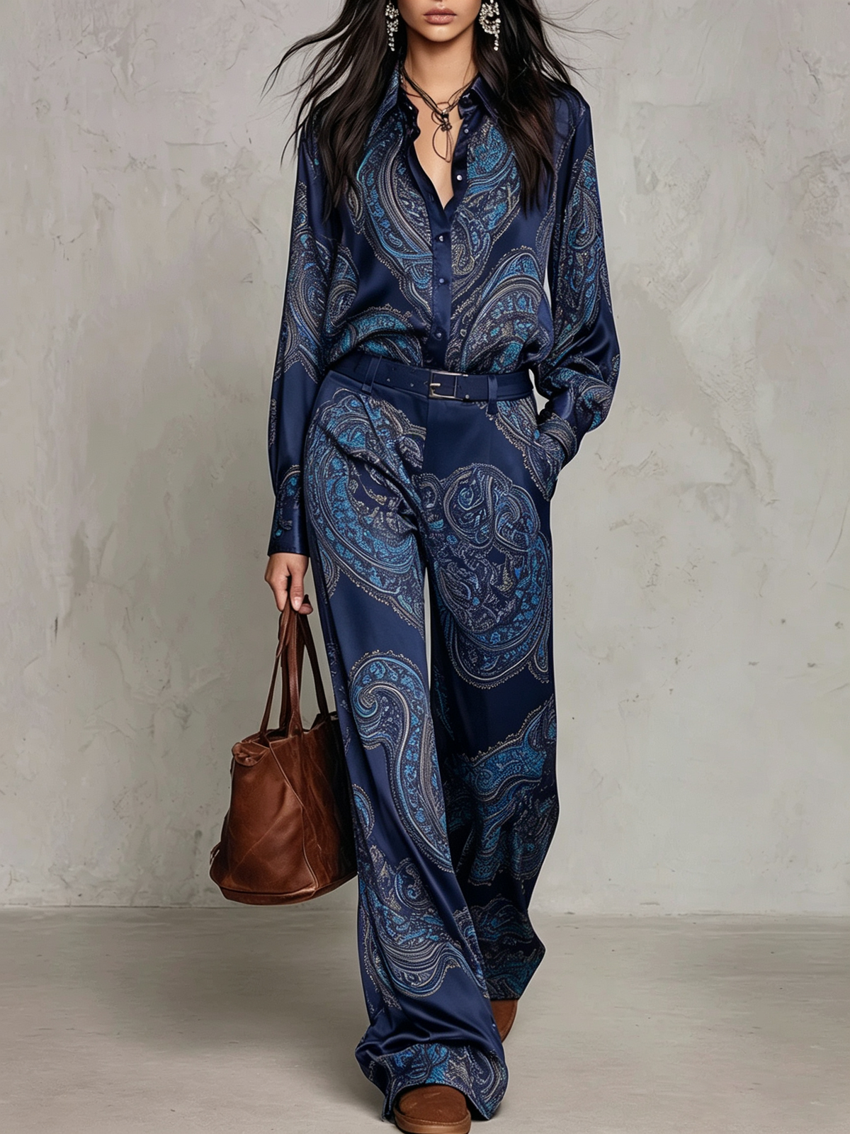 Zara | Conjunto con Estampado Paisley