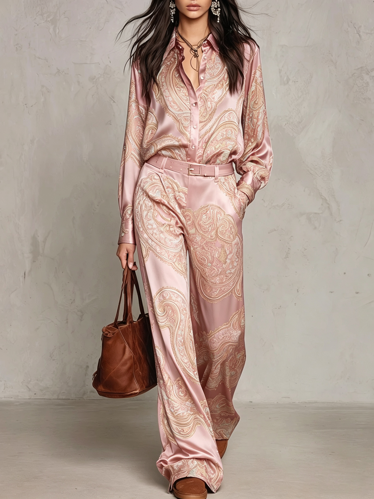Zara | Conjunto con Estampado Paisley