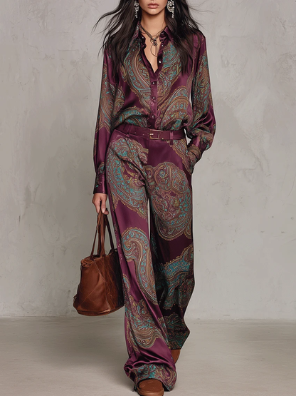 Zara | Conjunto con Estampado Paisley