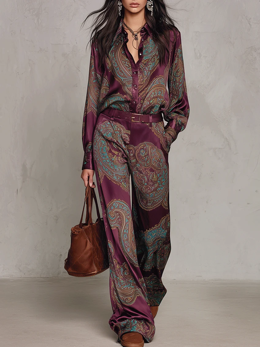 Zara | Conjunto con Estampado Paisley