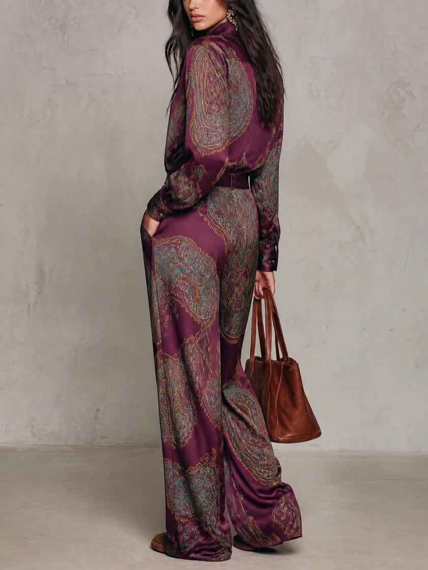 Zara | Conjunto con Estampado Paisley