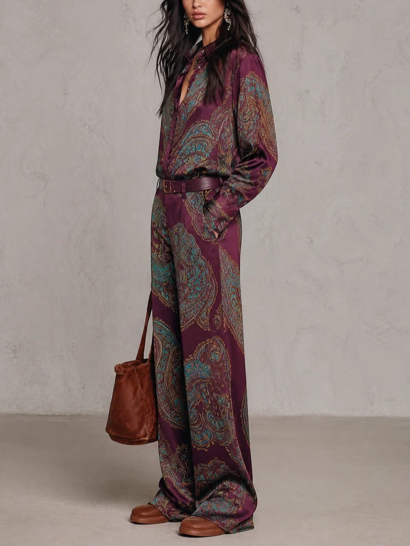 Zara | Conjunto con Estampado Paisley