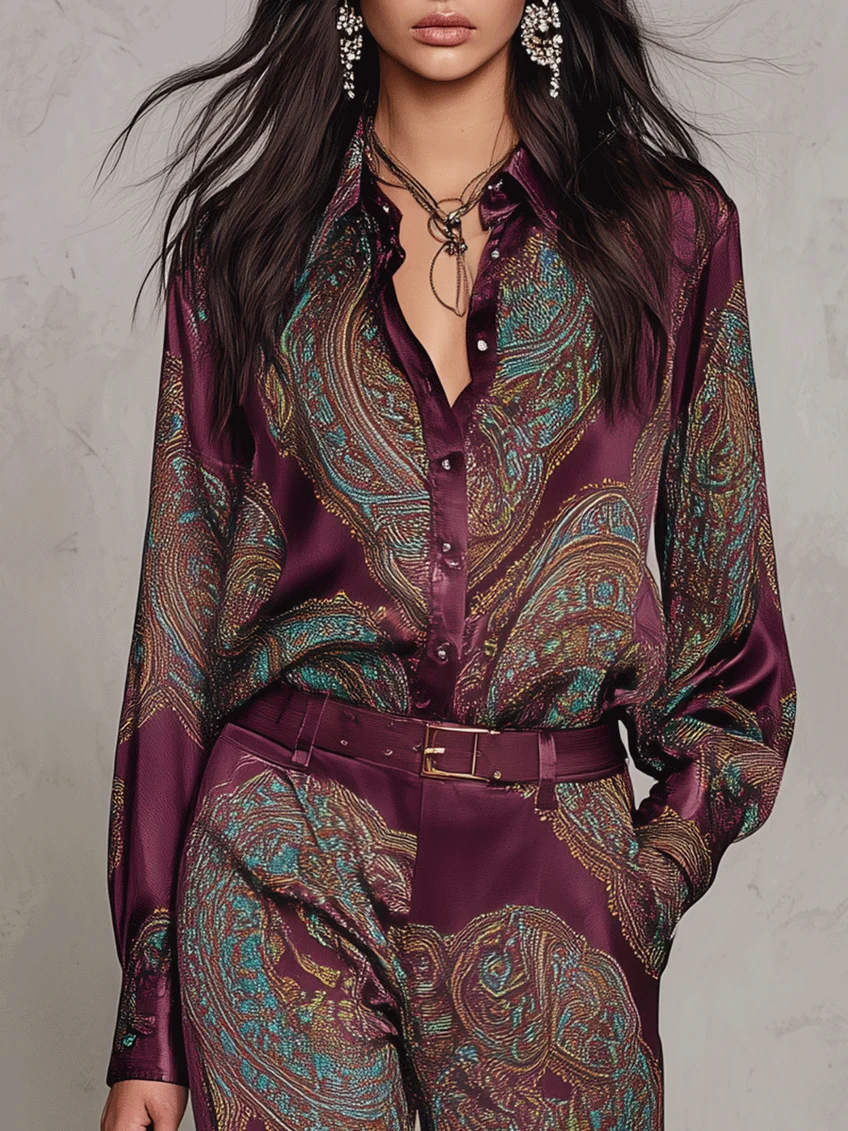 Zara | Conjunto con Estampado Paisley