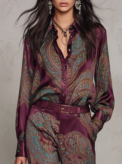 Zara | Conjunto con Estampado Paisley