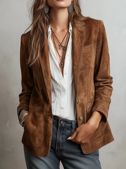 Adéla | Hnědé vintage sako