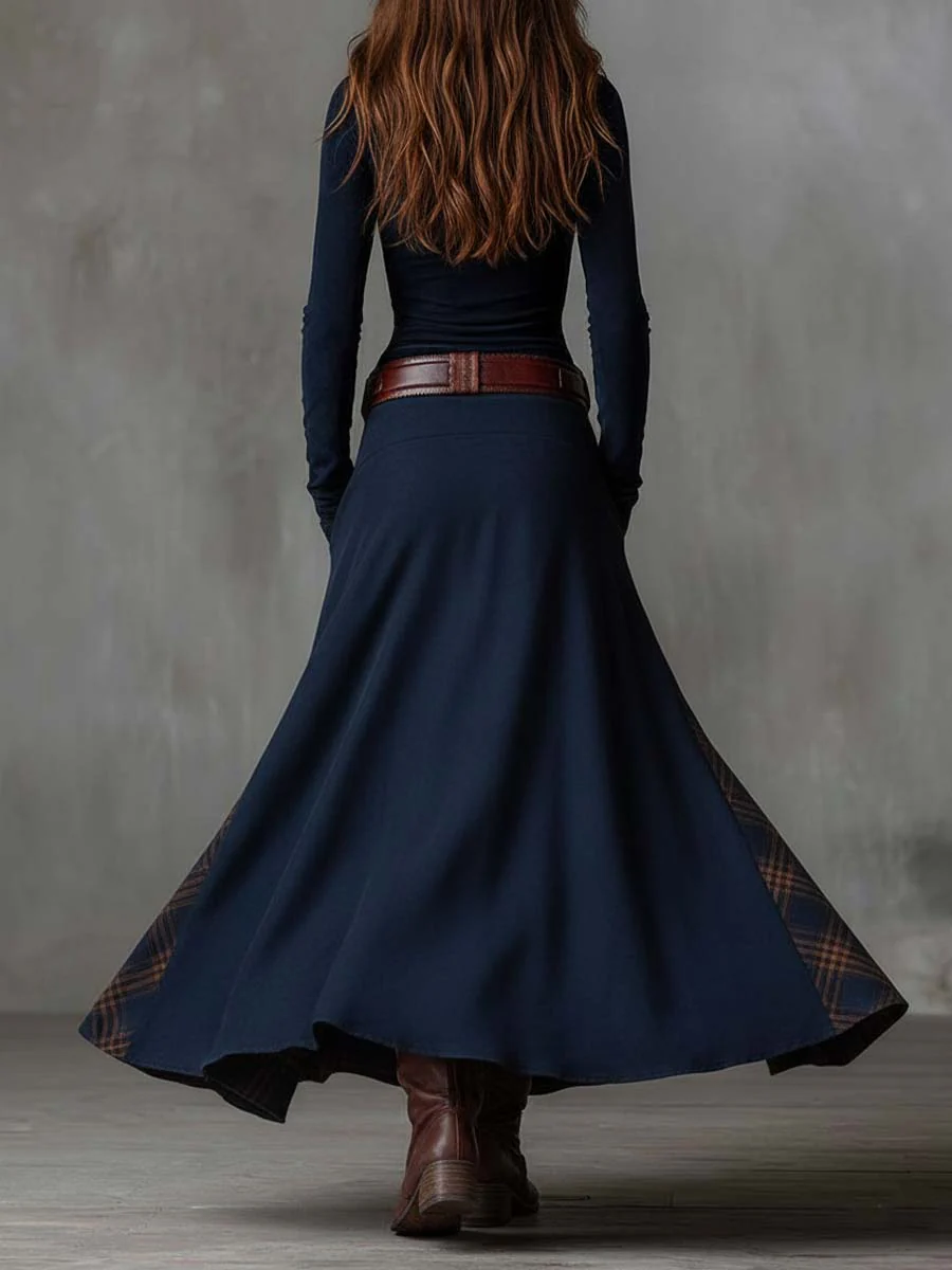 Livia | Vestido Maxi de Ante con Cinturón