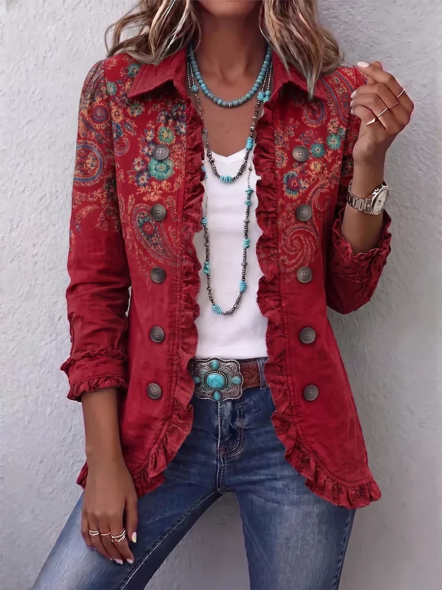 Markéta | Chaqueta Cachemira con Volantes
