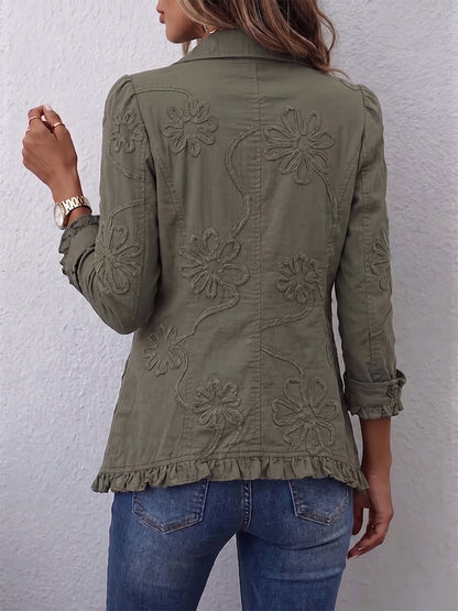 Zuzana | Chaqueta Bordada con Volantes
