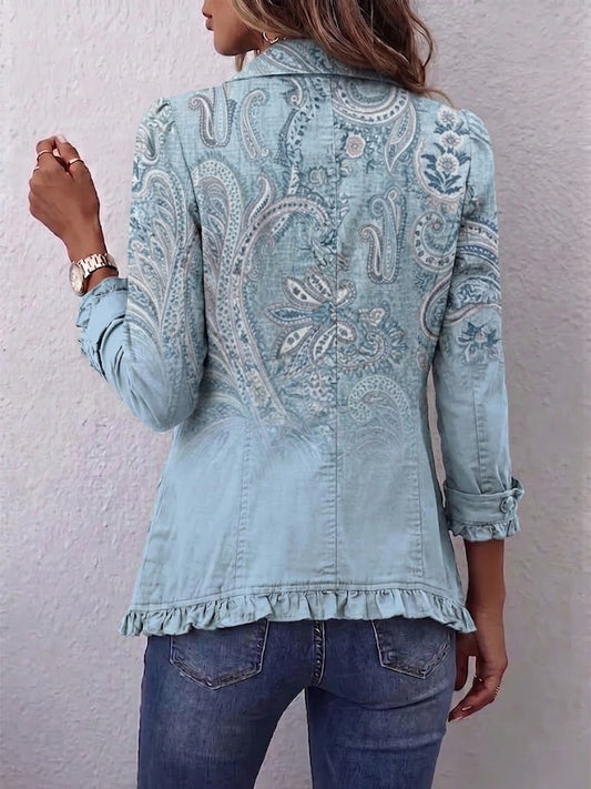 Petra | Chaqueta Cachemira Vintage con Volantes