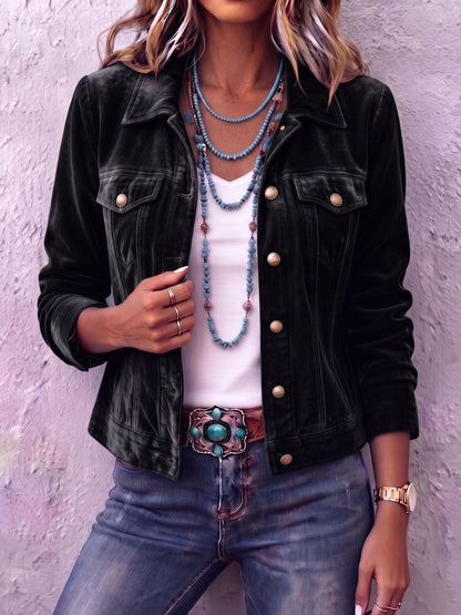 Denisa | Sametové sako v boho stylu inspirované vintage