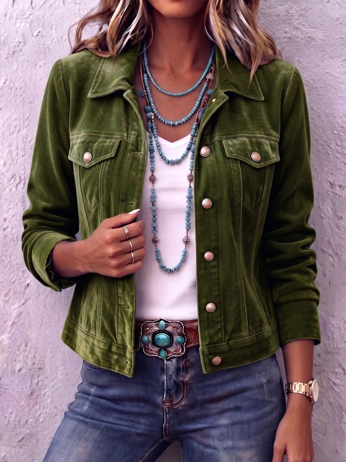 Denisa | Sametové sako v boho stylu inspirované vintage