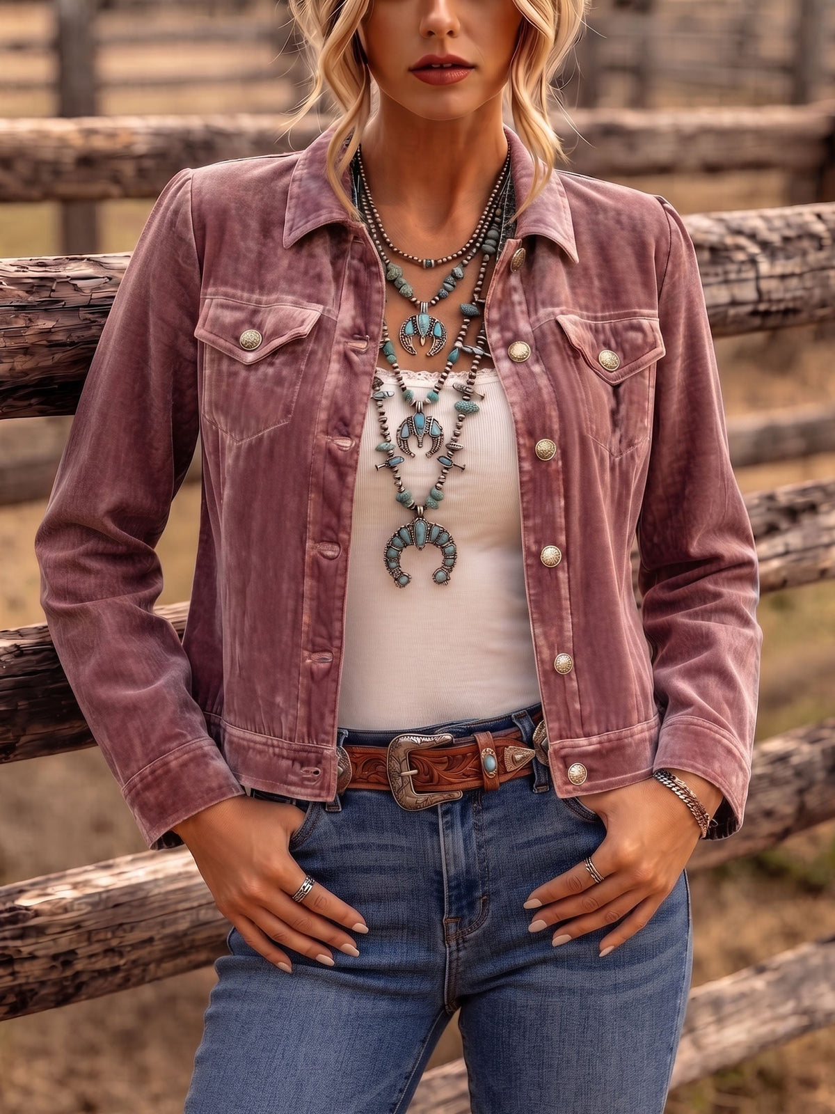 Denisa | Sametové sako v boho stylu inspirované vintage