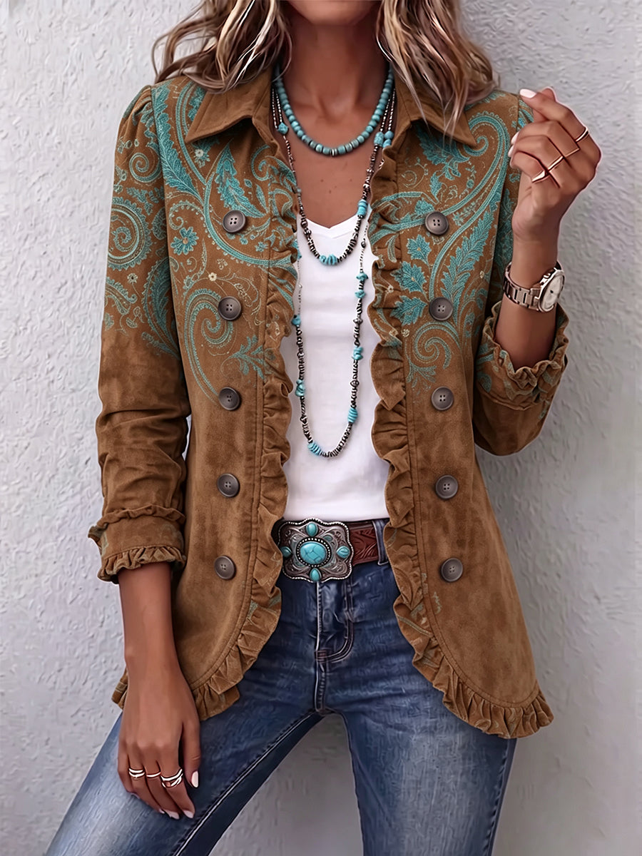 Lenka | Chaqueta Cachemira con Volantes