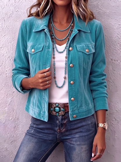 Denisa | Sametové sako v boho stylu inspirované vintage